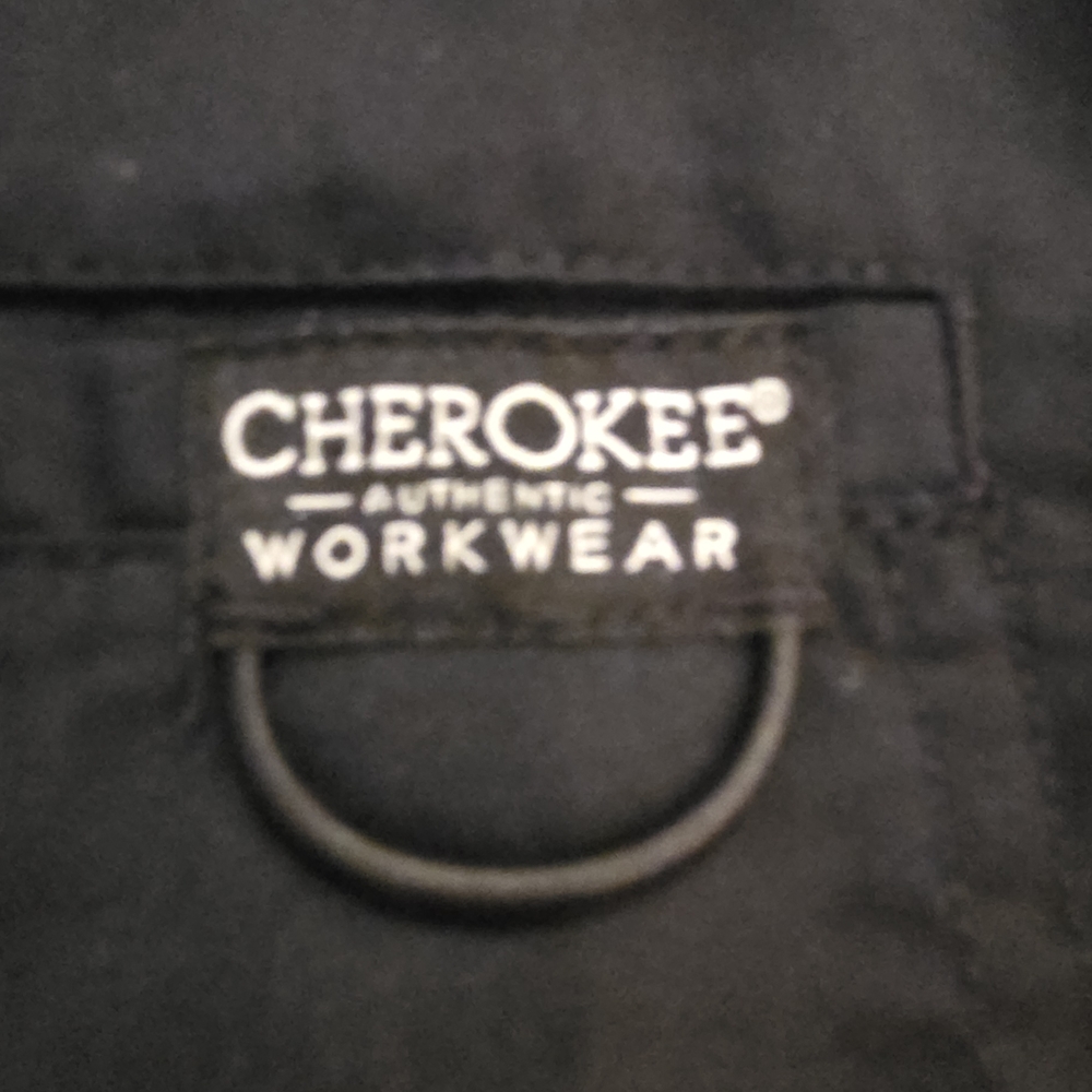 Cherokee Workwear Revolution Men's Black Scrub Jacket. - Picture 5 of 7